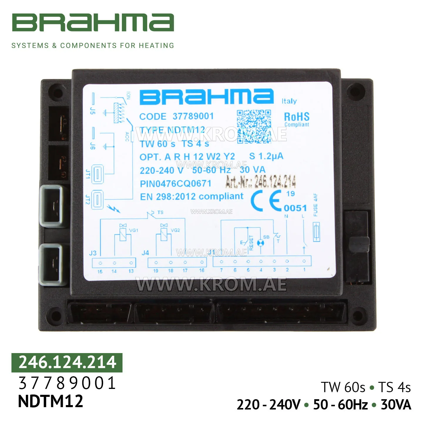 Brahma 37789001 NDTM12 control box