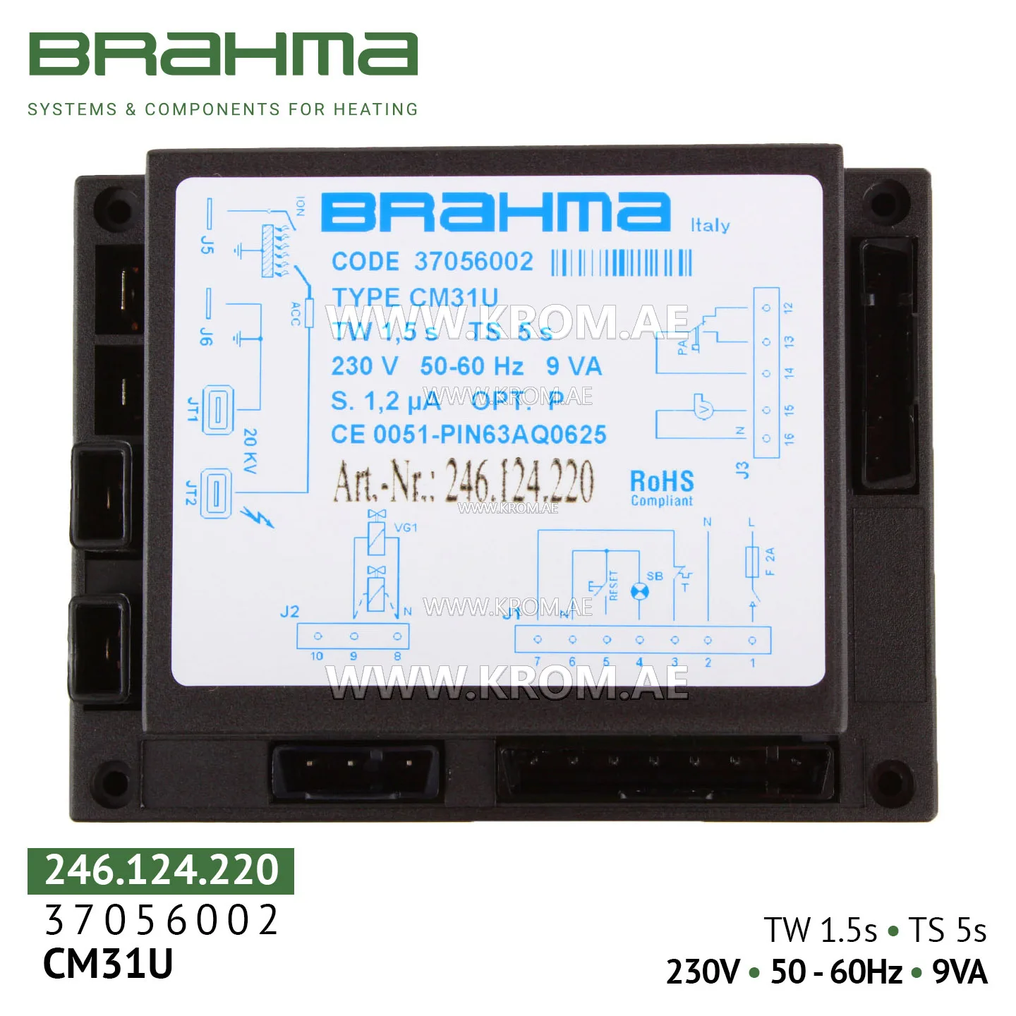 Brahma 37056002 CM31U control box
