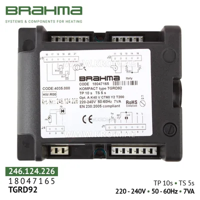 Brahma 18047165 TGRD92 control box