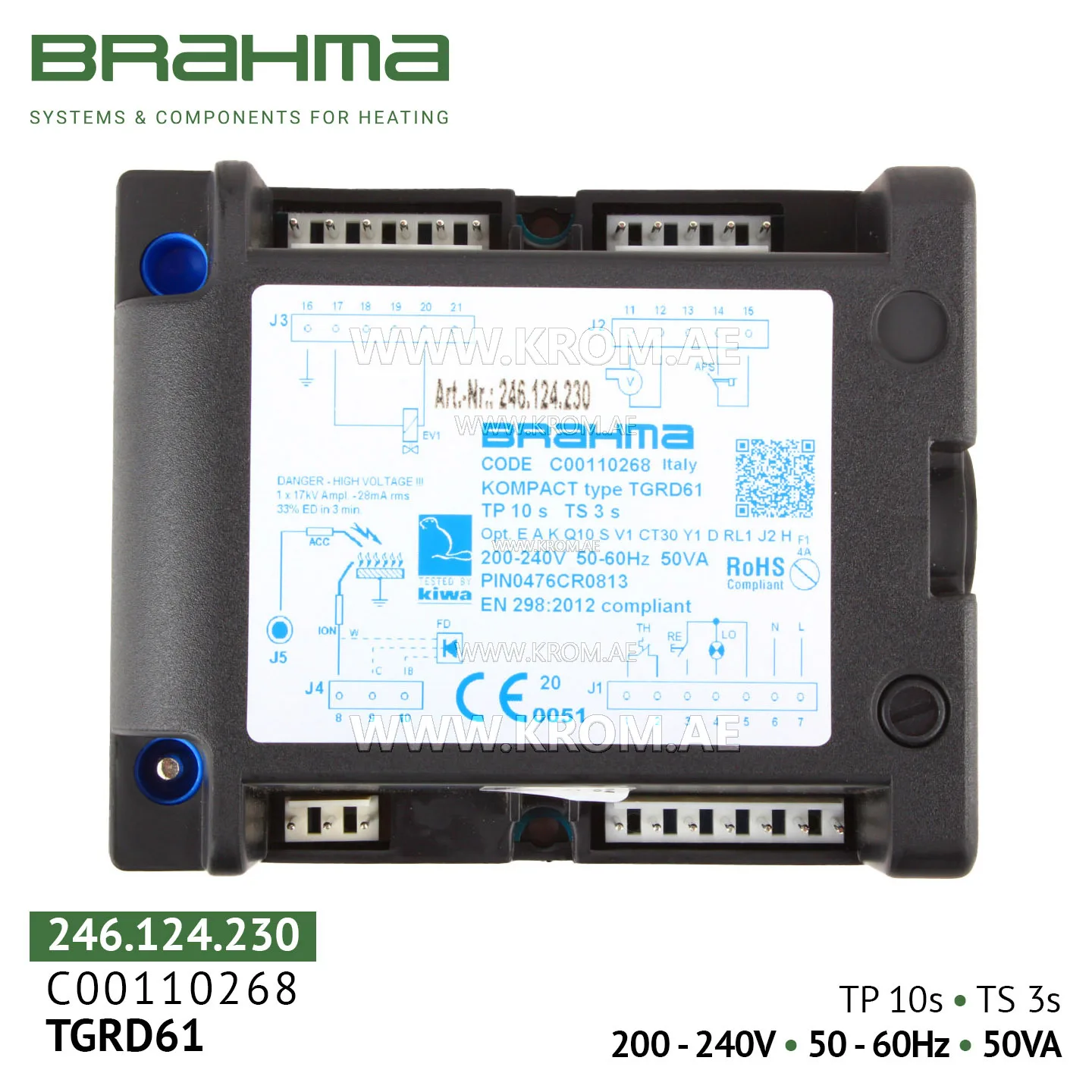 Brahma C00110268 TGRD61 control box