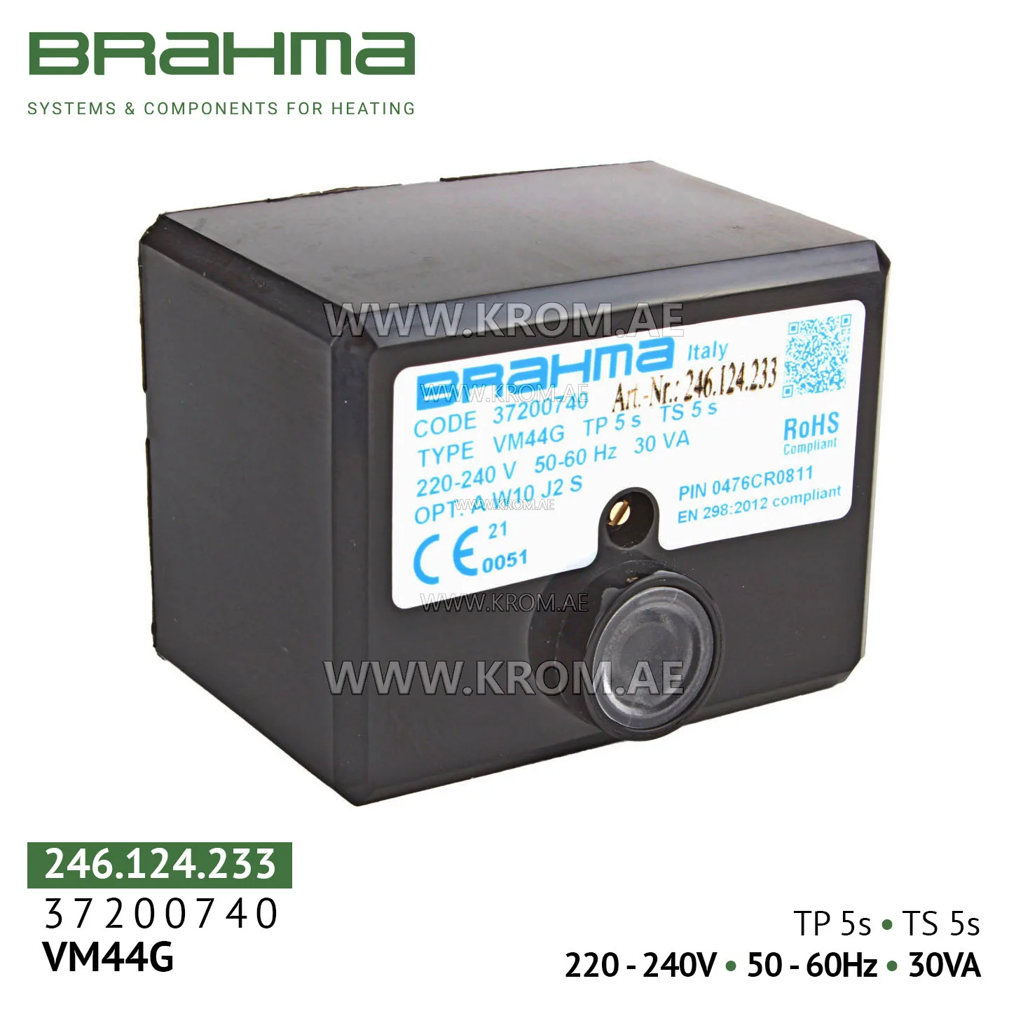 Brahma 37200740 VM44G control box