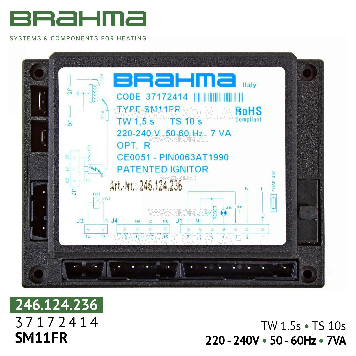Brahma 37172414 SM11FR control box
