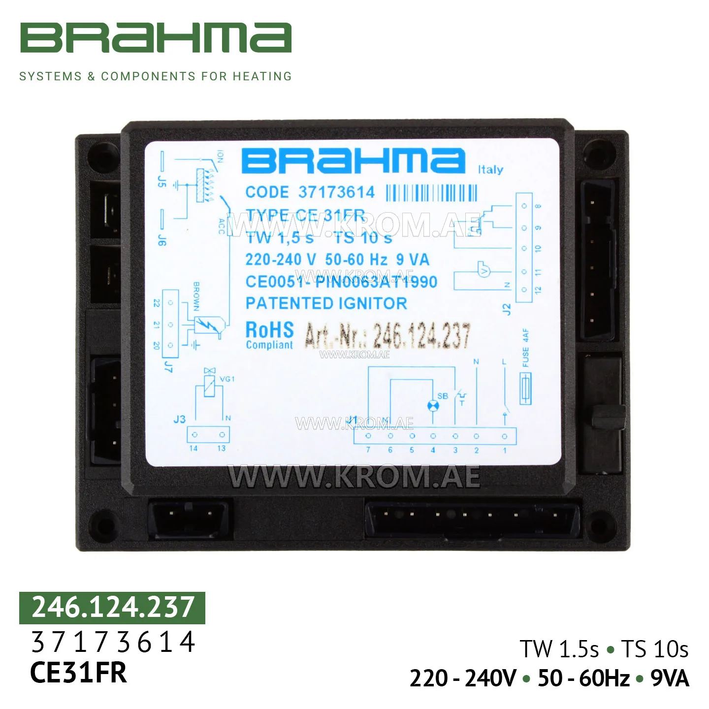 Brahma 37173614 CE31FR control box