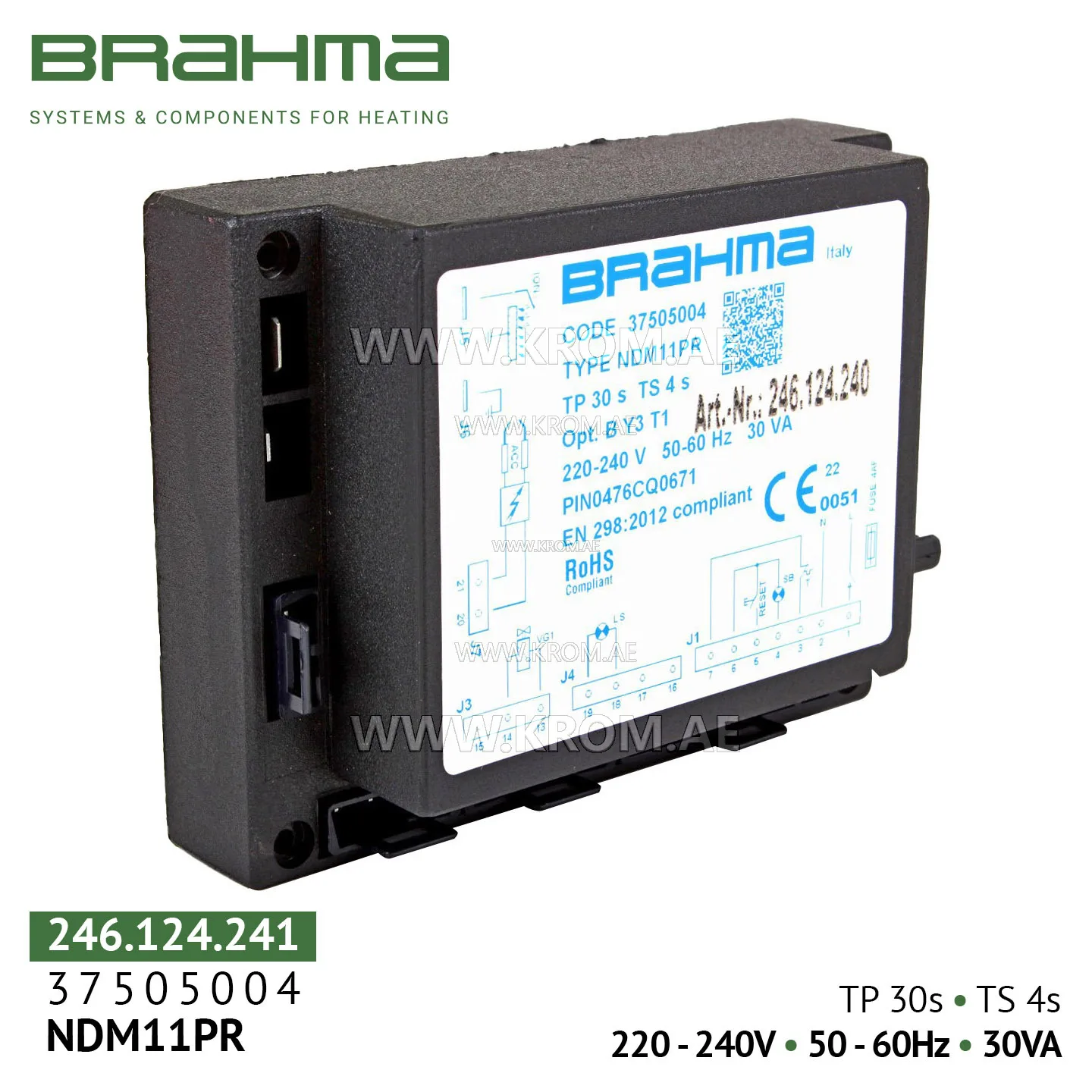 Brahma 37505004 NDM11PR control box