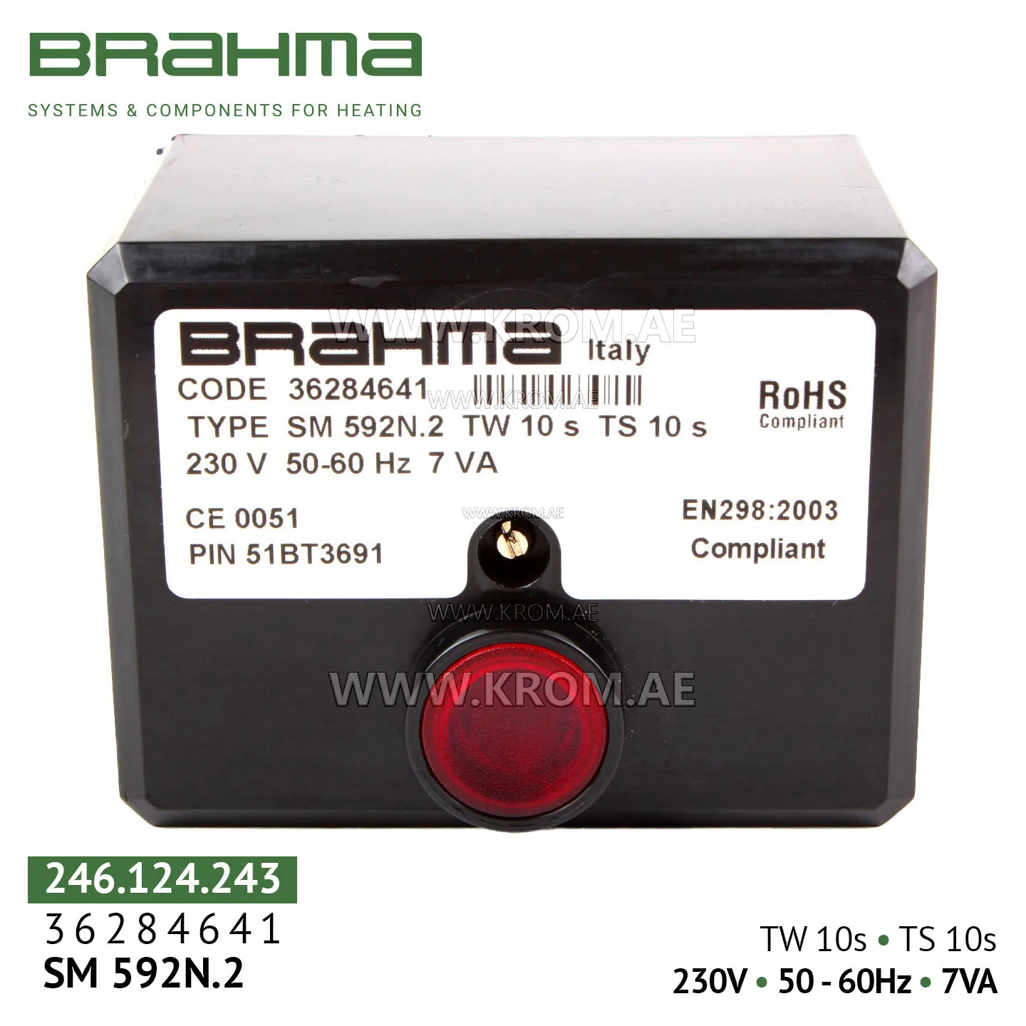 Brahma 36284641 SM592N.2 control box