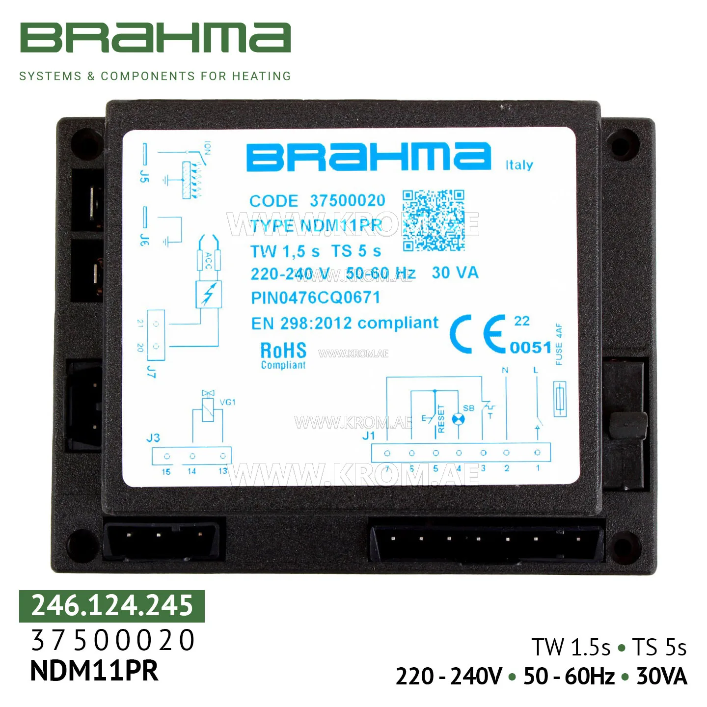 Brahma 37500020 NDM11PR control box