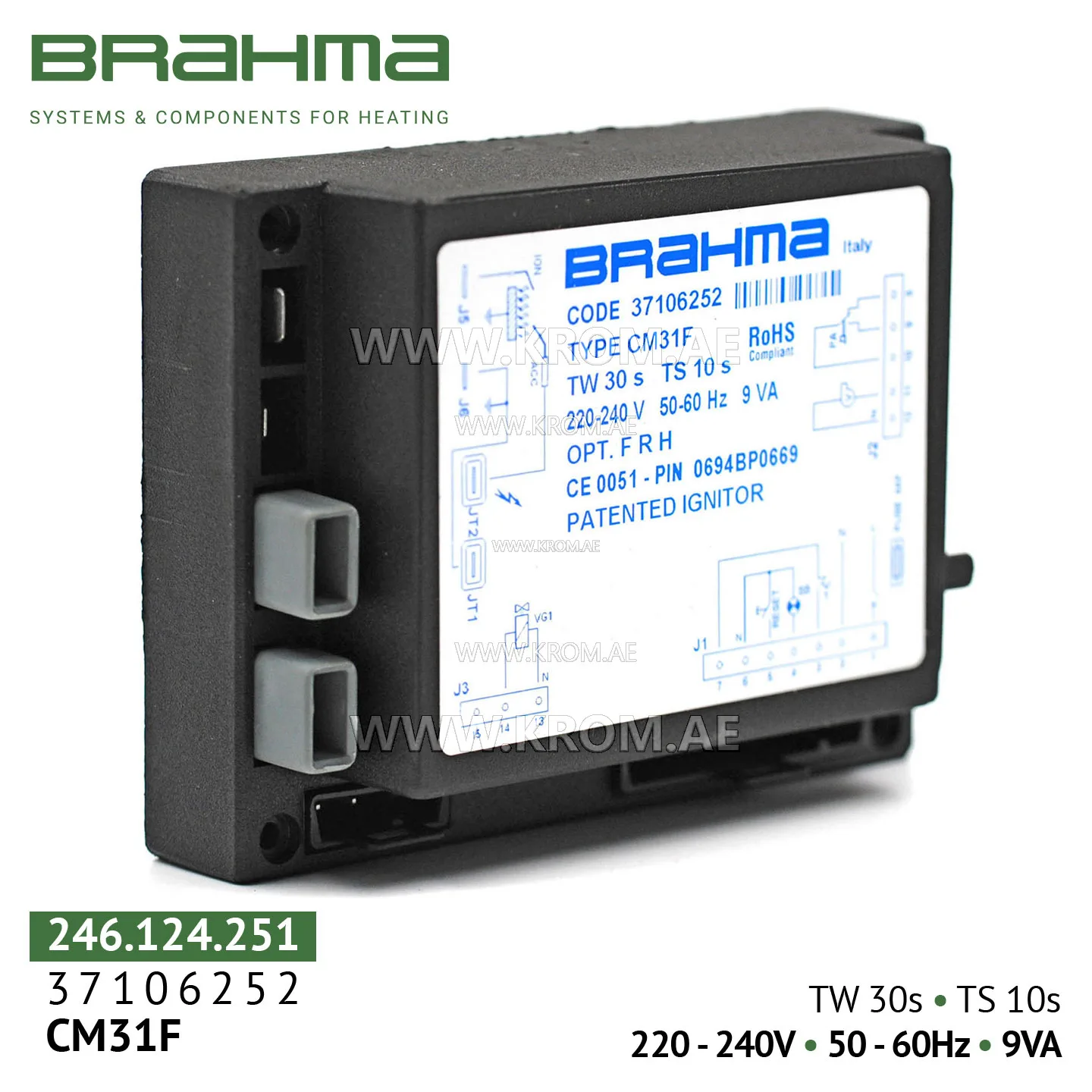 Brahma 37106252 CM31F control box