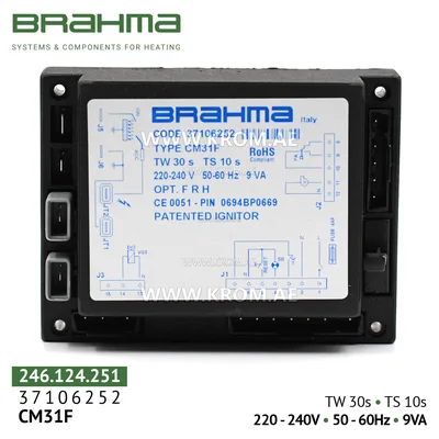 Brahma 37106252 CM31F control box