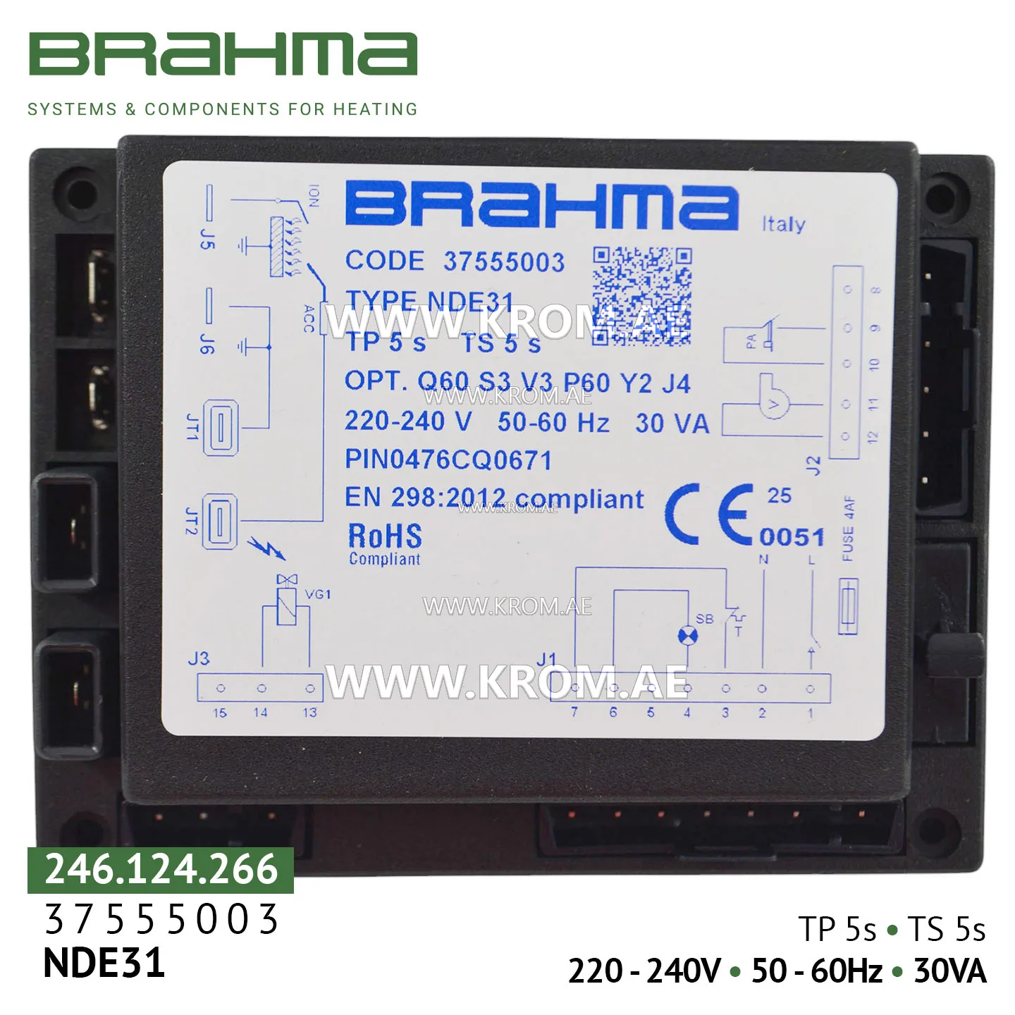 Brahma 37555003 NDE31 control box