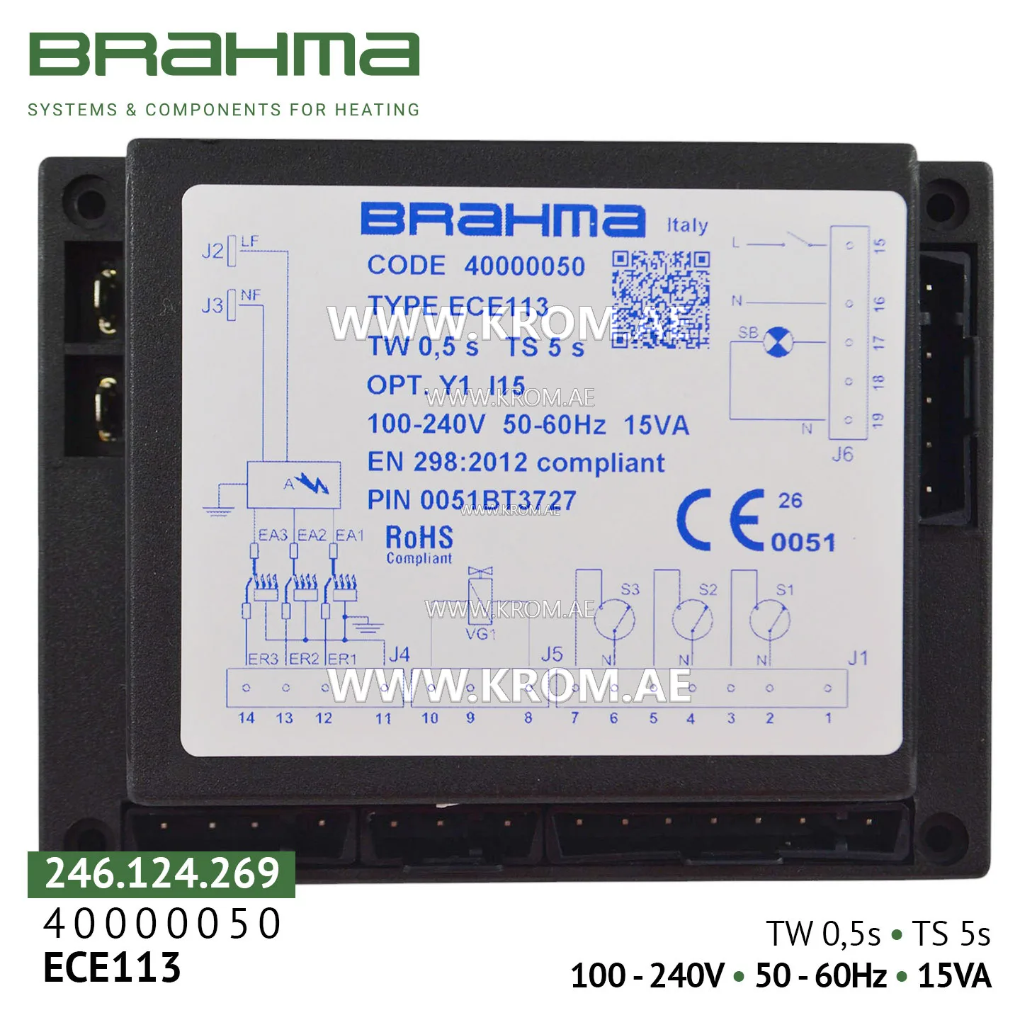 Brahma 40000050 ECE113 control box