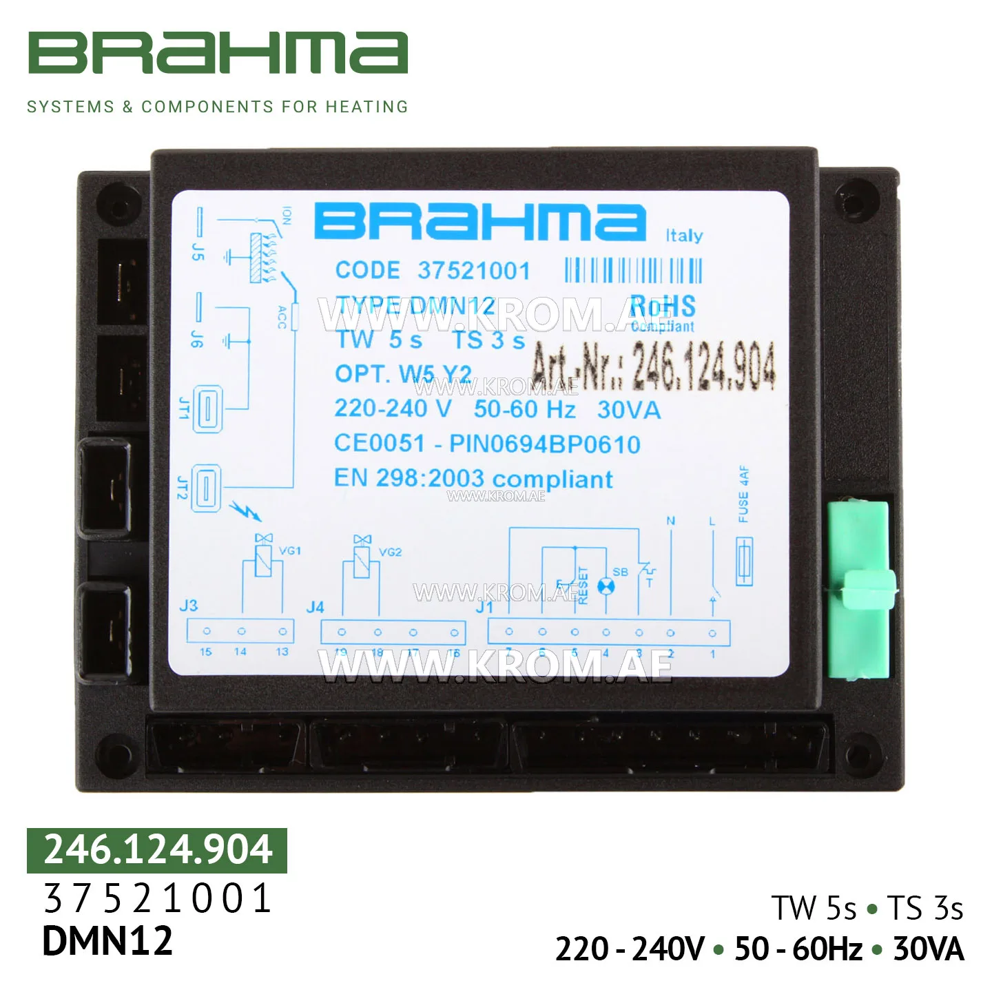 Brahma 37521001 DMN12 control box