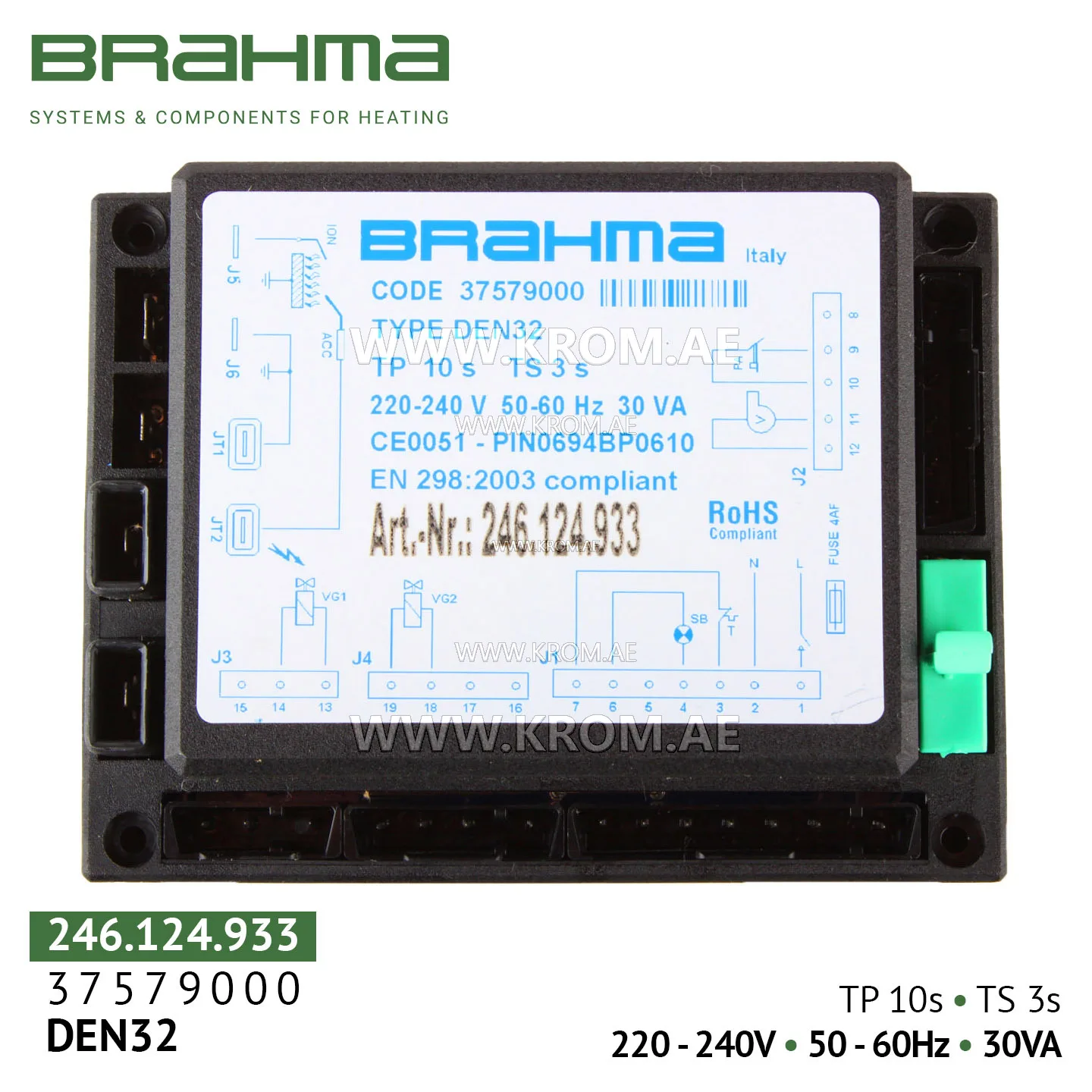 Brahma 37579000 DEN32 control box