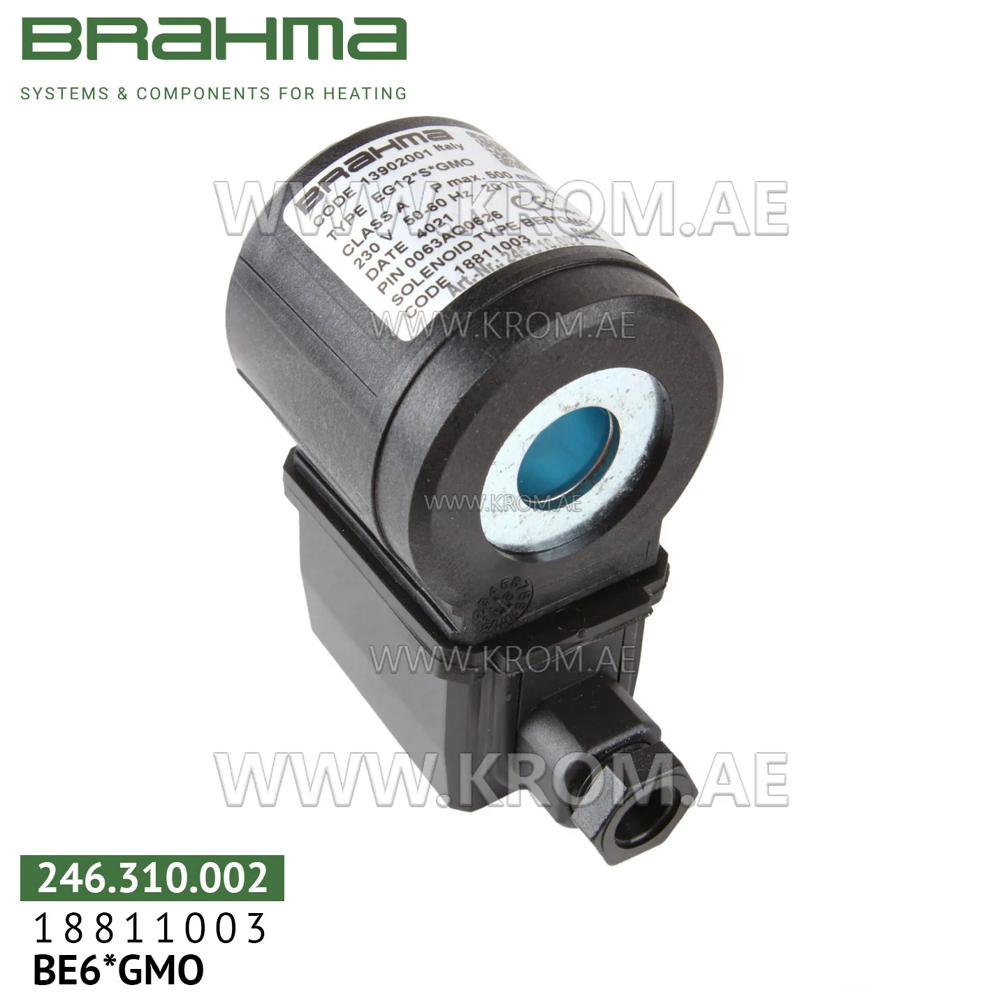 Brahma 18811003 BE6*GMO solenoid coil