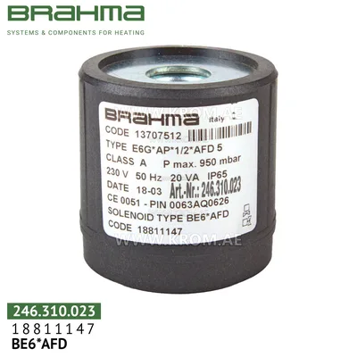 Brahma 18811147 BE6*AFD solenoid coil