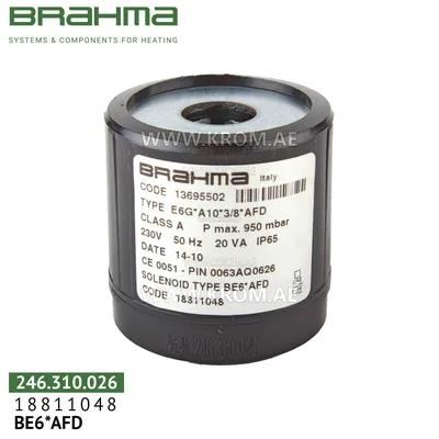 Brahma 18811048 BE6*AFD solenoid coil