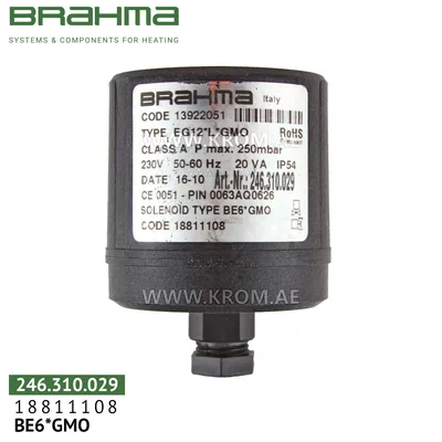 Brahma 18811108 BE6*GMO solenoid coil