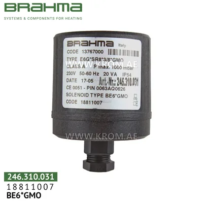 Brahma 18811007 BE6*GMO solenoid coil
