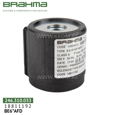 Brahma 18811192 BE6*AFD solenoid coil