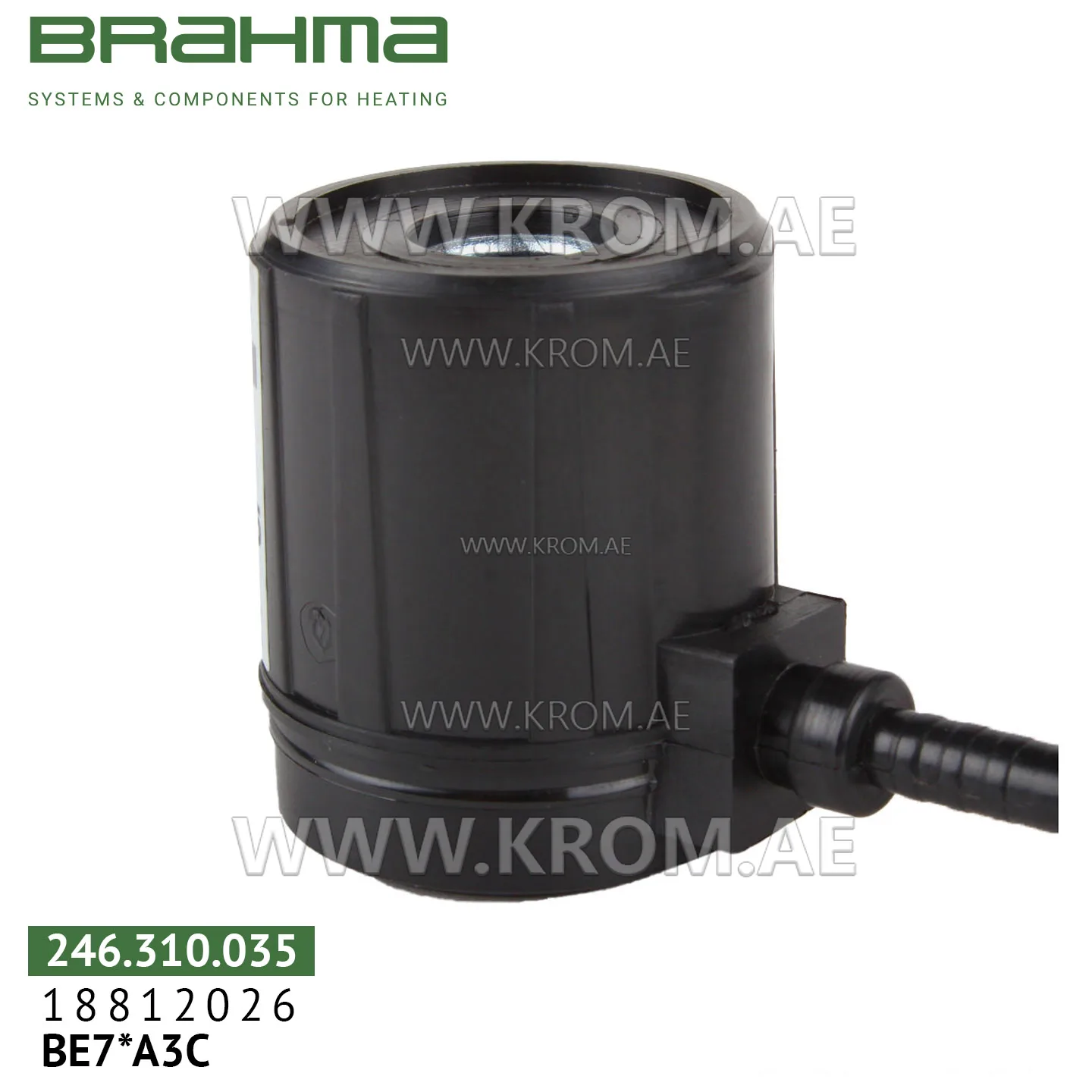Brahma 18812026 BE7*A3C solenoid coil