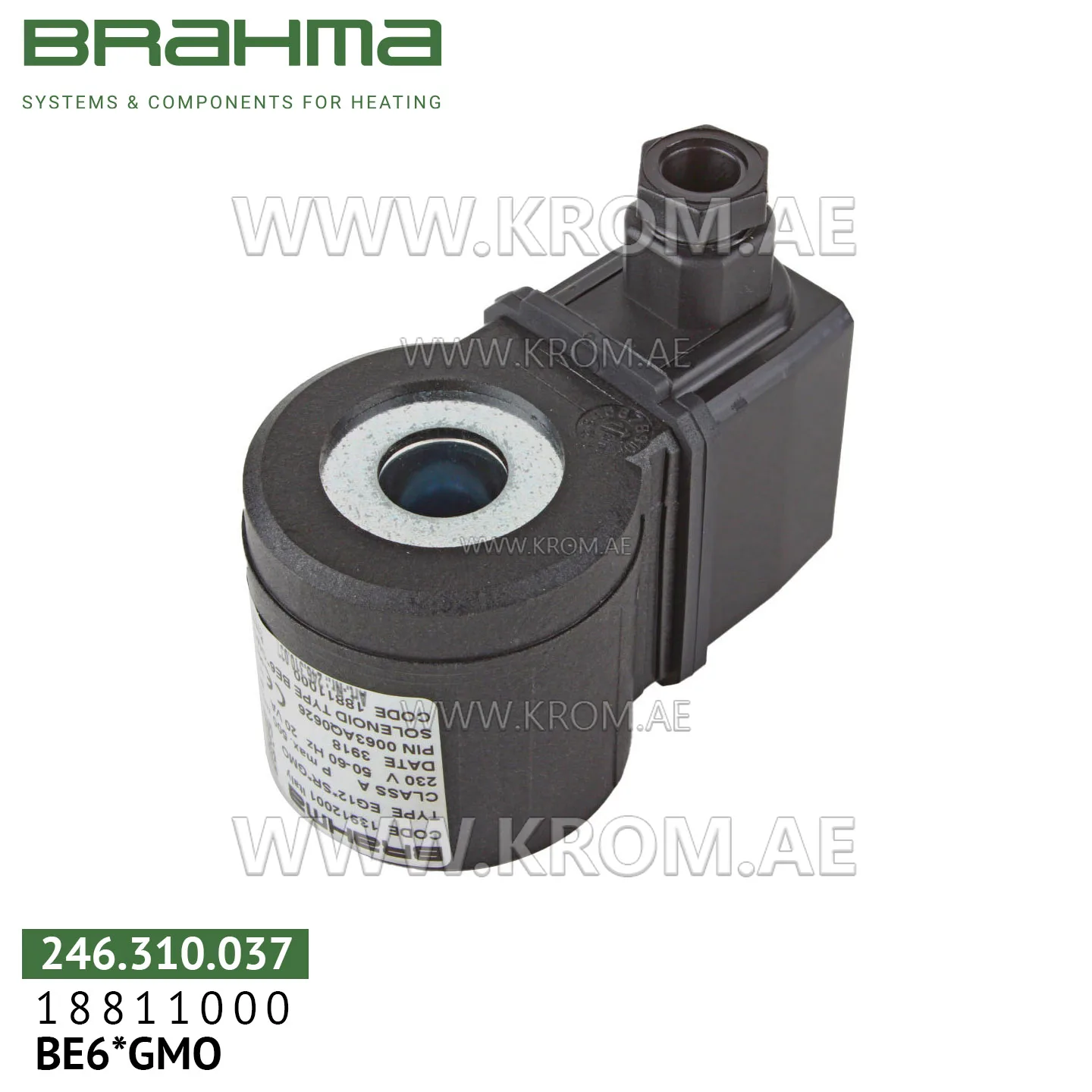Brahma 18811000 BE6*GMO solenoid coil