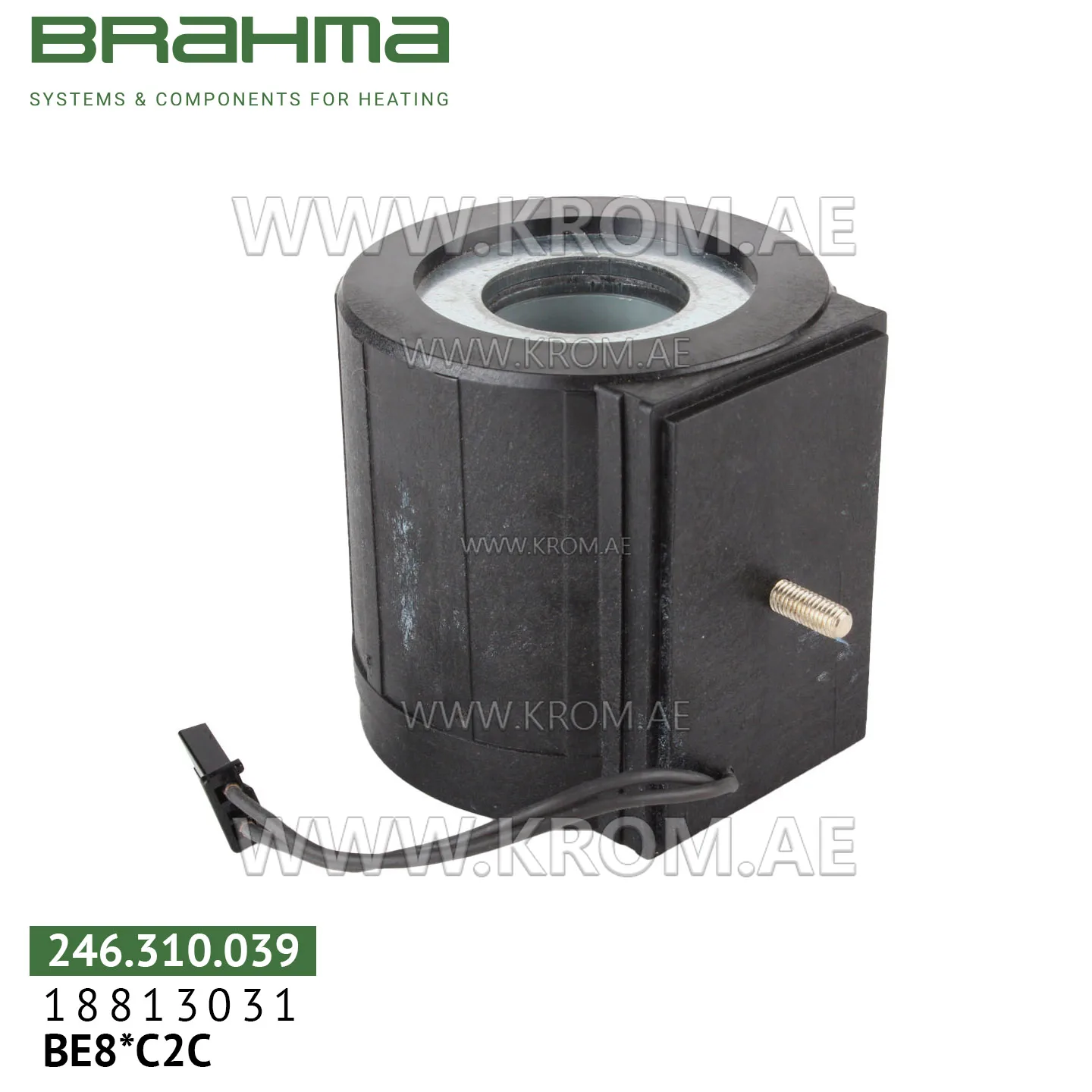 Brahma 18813031 BE8*C2C solenoid coil