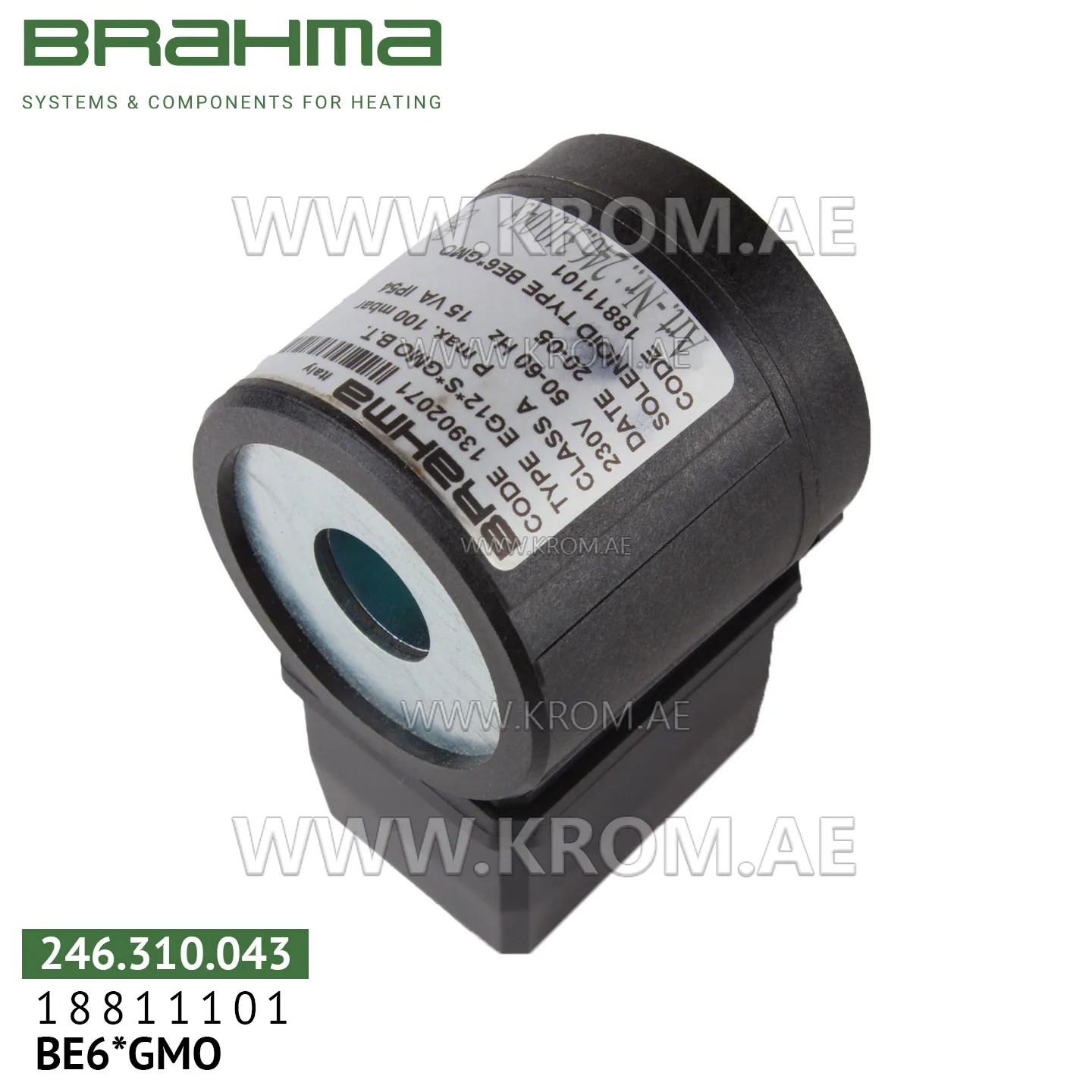 Brahma 18811101 BE6*GMO solenoid coil