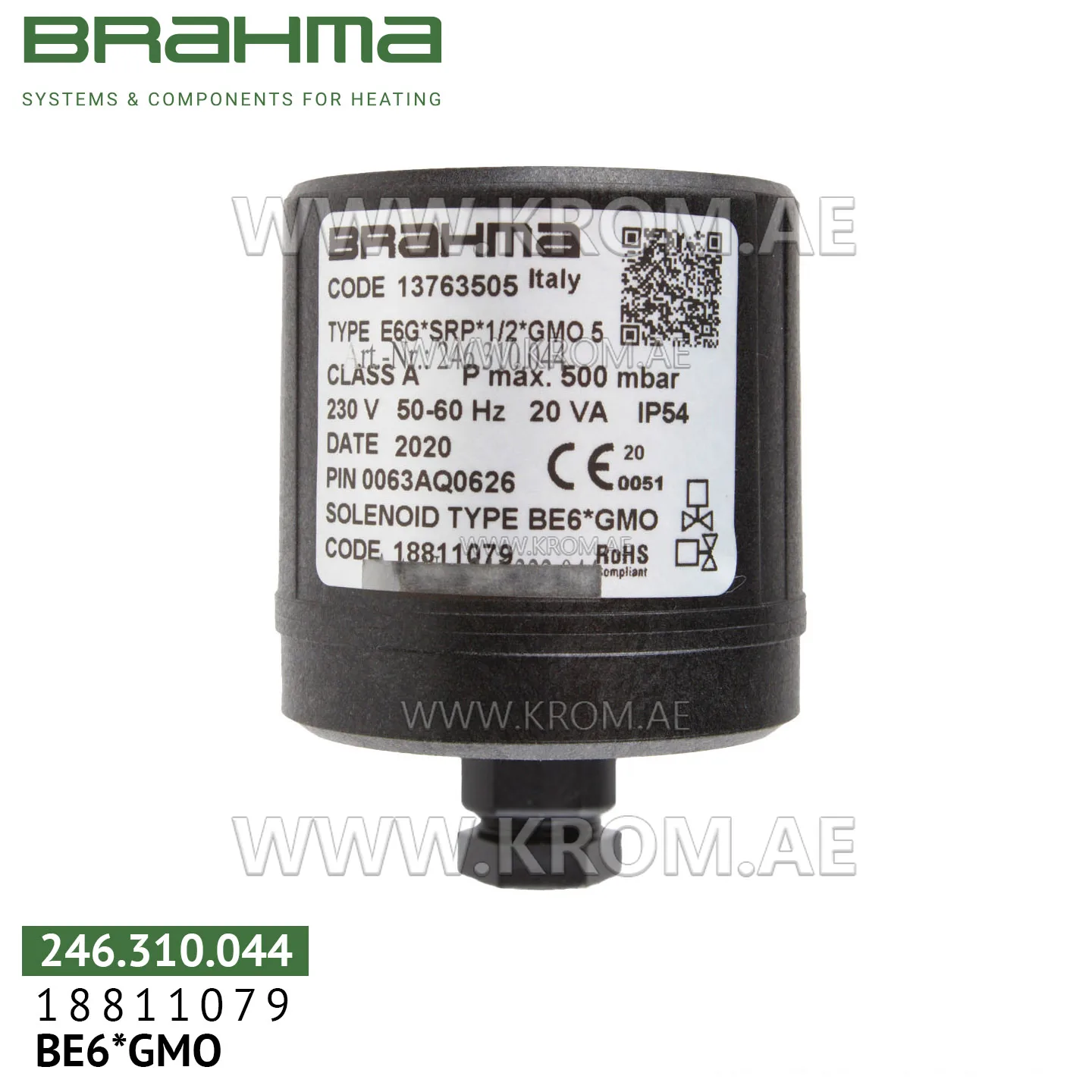 Brahma 18811079 BE6*GMO solenoid coil
