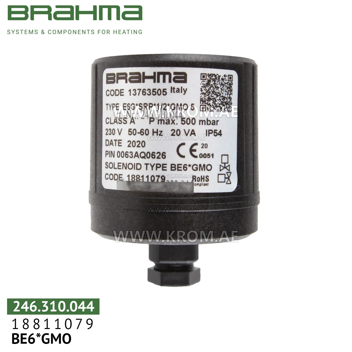 Brahma 18811079 BE6*GMO solenoid coil