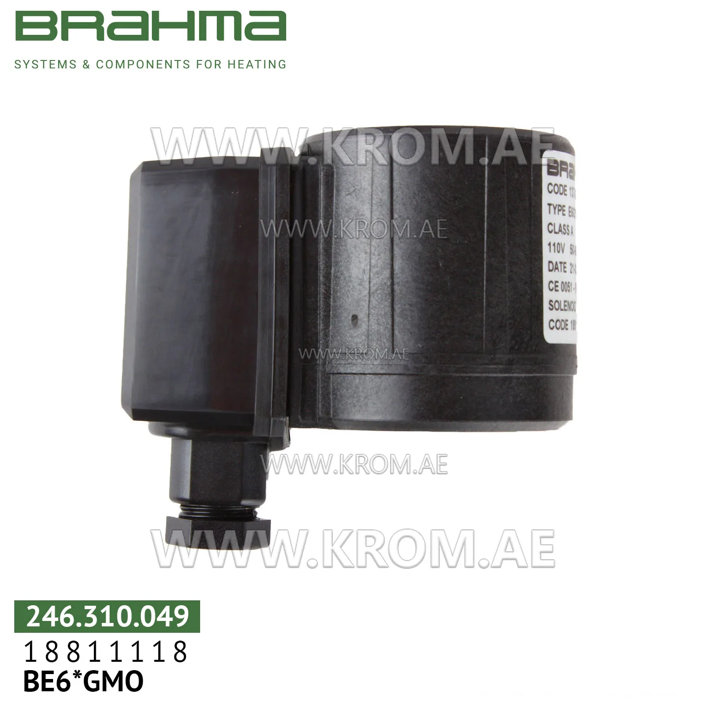 Brahma 18811118 BE6*GMO solenoid coil