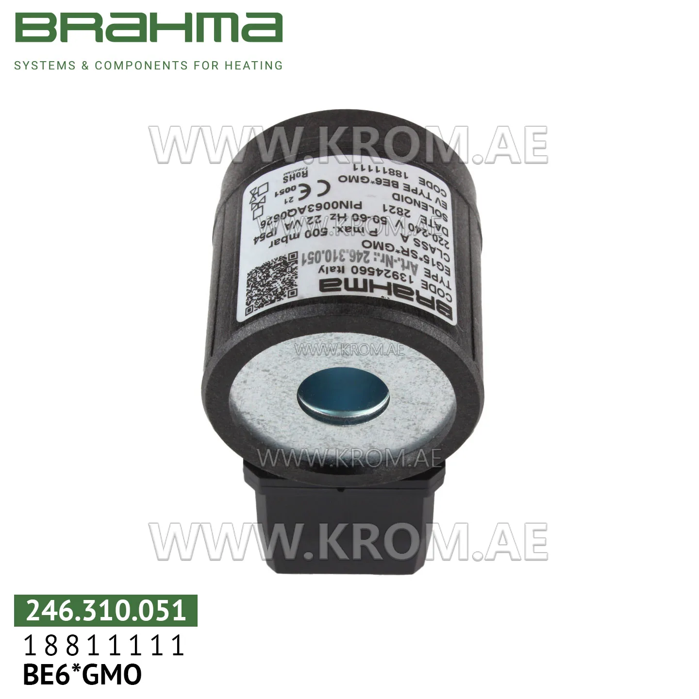 Brahma 18811111 BE6*GMO solenoid coil