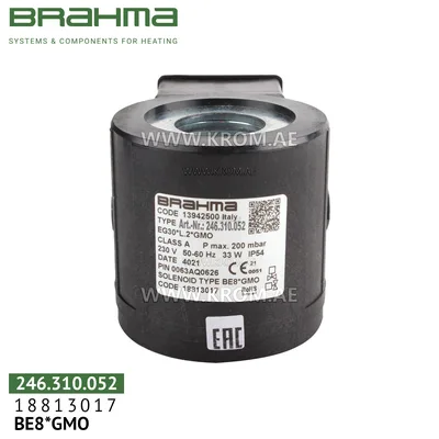 Brahma 18813017 BE8*GMO solenoid coil