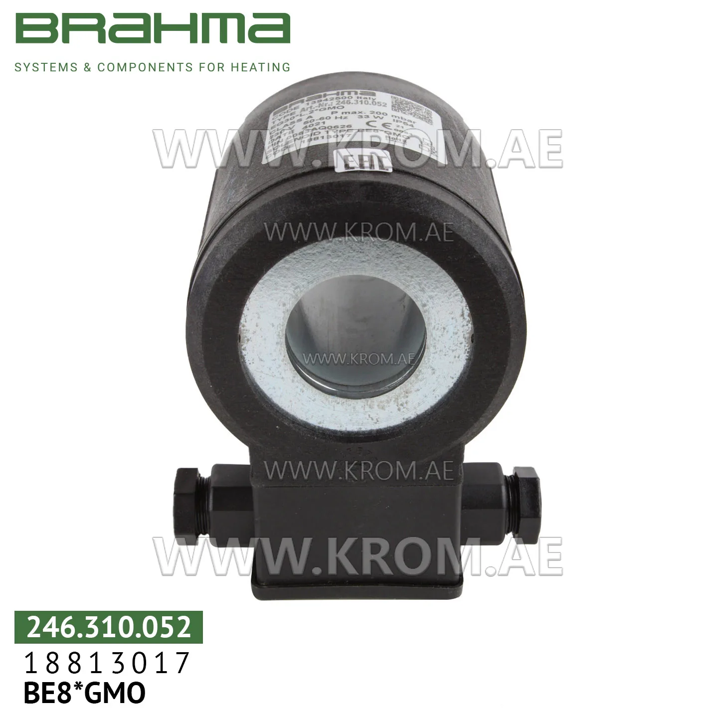 Brahma 18813017 BE8*GMO solenoid coil