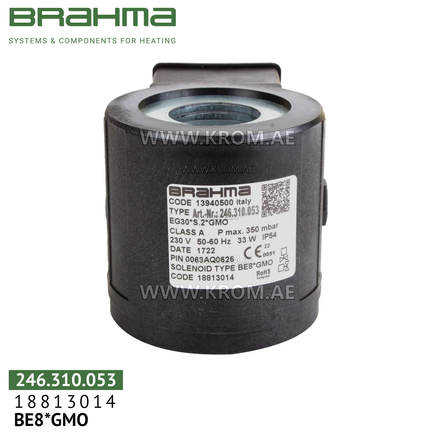 Brahma 18813014 BE8*GMO coil