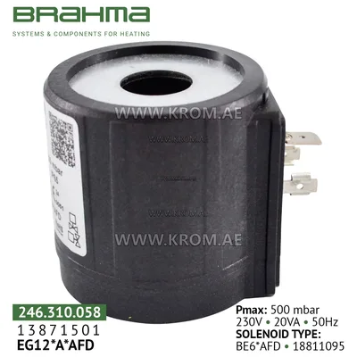 Brahma 18811095 BE6*AFD coil for valve 13871501