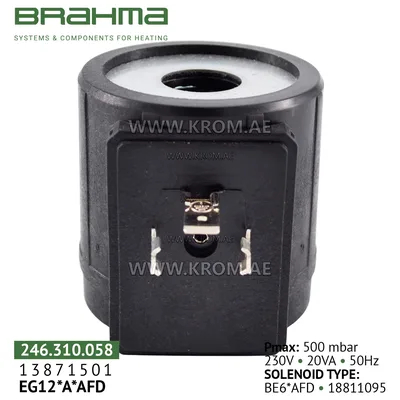 Brahma 18811095 BE6*AFD coil for valve 13871501