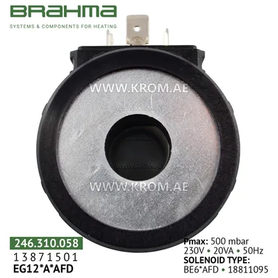 Brahma 18811095 BE6*AFD coil for valve 13871501