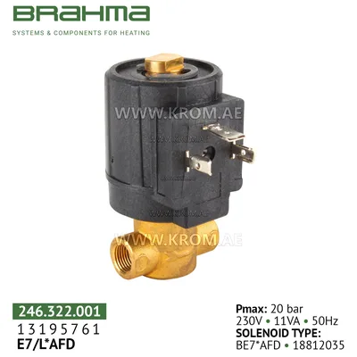 Brahma 13195761 E7/L*AFD oil valve
