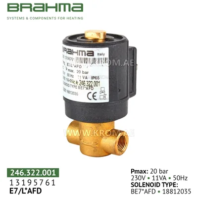 Brahma 13195761 E7/L*AFD oil valve