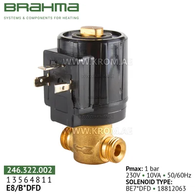 Brahma 13564811 E8/B*DFD gas valve
