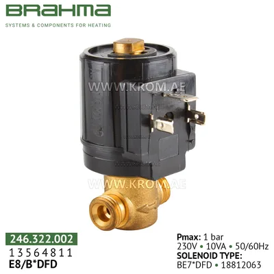 Brahma 13564811 E8/B*DFD gas valve