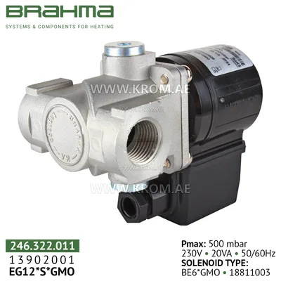 Brahma 13902001 EG12*S*GMO gas valve