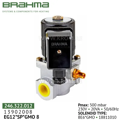 Brahma 13902008 EG12*SP*GMO8 gas valve