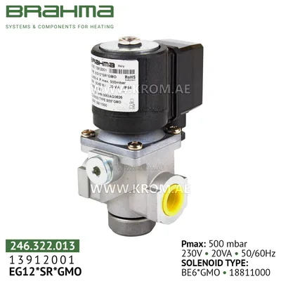 Brahma 13912001 EG12*SR*GMO gas valve