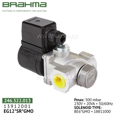 Brahma 13912001 EG12*SR*GMO gas valve