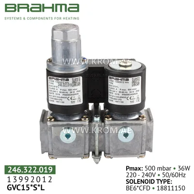 Brahma 13992012 GVC15*S*L gas valve