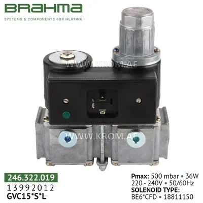Brahma 13992012 GVC15*S*L gas valve