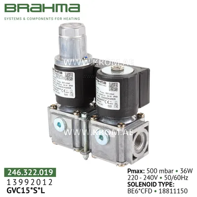 Brahma 13992012 GVC15*S*L gas valve