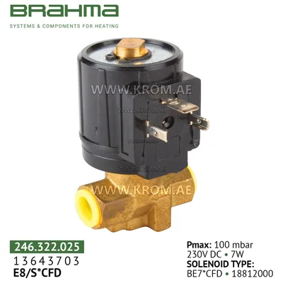 Brahma 13643703 E8/S*CFD gas valve