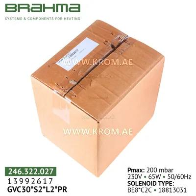 Brahma 13992617 GVC30*S2*L2*PR1 gas valve