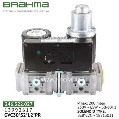 Brahma 13992617 GVC30*S2*L2*PR1 gas valve